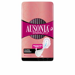 Ausonia Ultra Thin Extra Nuit Serviettes Hygiéniques avec Ailettes 10 Unités