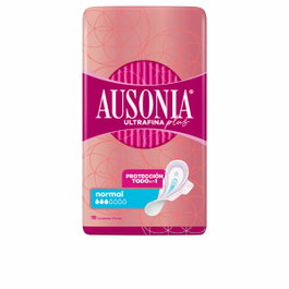 Ausonia Ultra Fine Plus Serviettes Normales avec Ailettes, 16 unités
