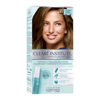 Clearé Institute COLOUR CLINUANCE 5.3 Châtain Clair Doré, Sans Ammoniaque Clearé Institute COLOUR CLINUANCE 5.3 Châtain Clair Doré, Sans Ammoniaque