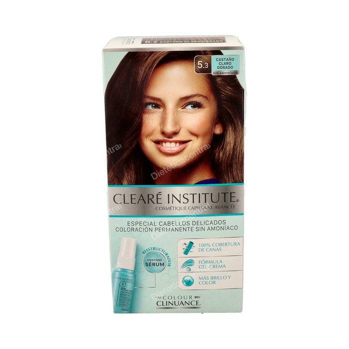 Clearé Institute COLOR CLINUANCE Cheveux Délicats #5.3 Châtaignier Clair Doré Coloration Permanente Pour Cheveux Sensibles 1 unité