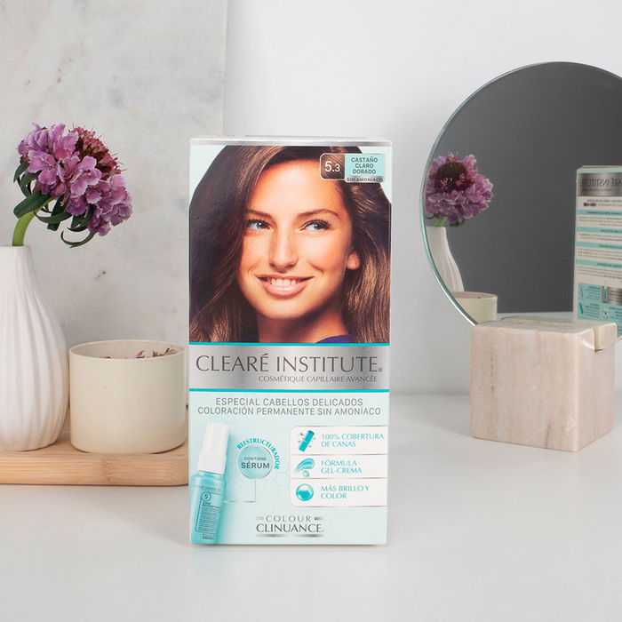 Clearé Institute COLOR CLINUANCE Cheveux Délicats #5.3 Châtaignier Clair Doré Coloration Permanente Pour Cheveux Sensibles 1 unité