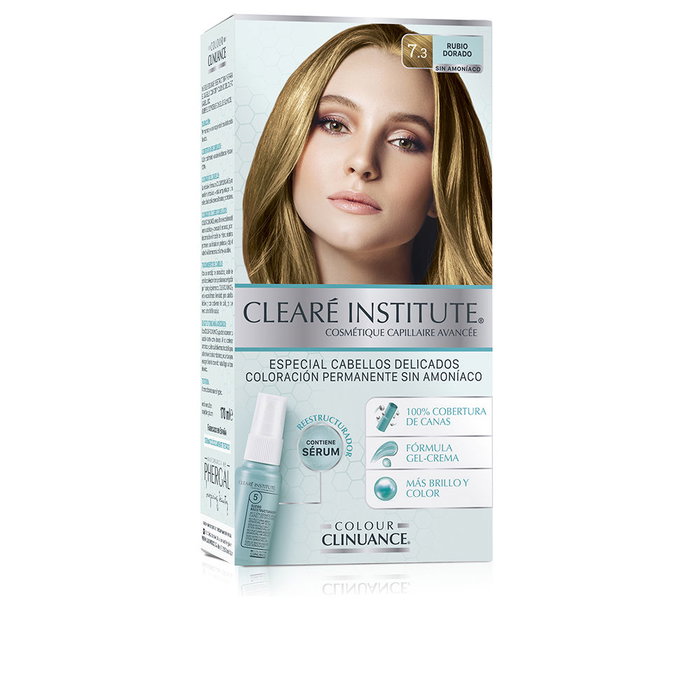 Clearé Institute COLORATION CHEVEUX DÉLICATS #7.3 Blond Doré 1u SOIN CAPILLAIRE