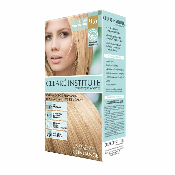Clearé Institute Colour Clinuance 9.0 blond très clair cheveux délicats Clearé Institute Colour Clinuance 9.0 blond très clair cheveux délicats