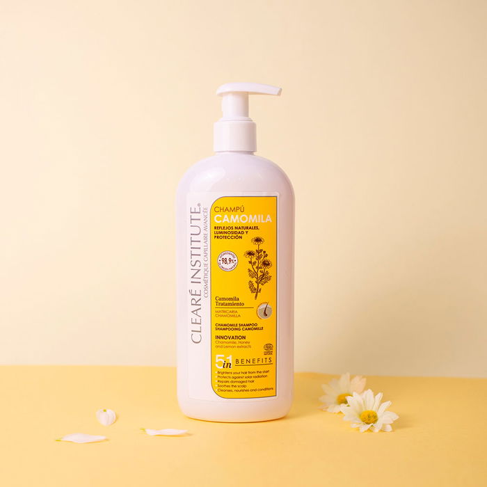 Clearé Institute Shampoing écologique à la camomille 400 ml - Illumine, protège et répare