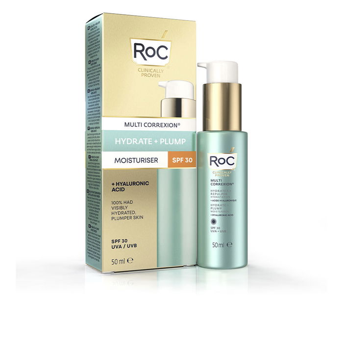 Roc Crème Hydratante HYDRATE + PLUMP avec Acide Hyaluronique SPF30 - 50 ml Roc Crème Hydratante HYDRATE + PLUMP avec Acide Hyaluronique SPF30 - 50 ml