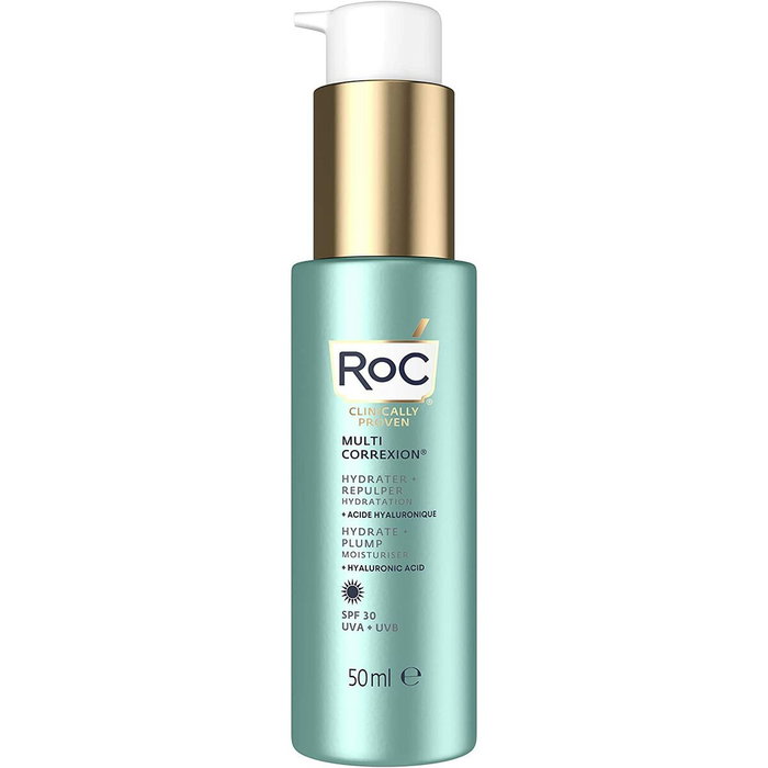 Roc HYDRATE + PLUMP Crème Hydratante Acide Hyaluronique SPF 30 50 ml