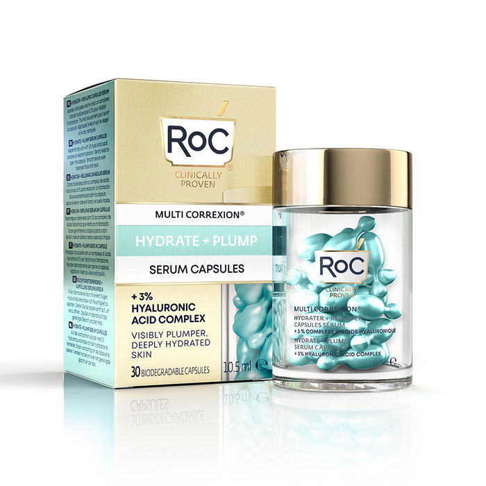 Roc HYDRATE + PLUMP Sérum en capsules avec acide hyaluronique 30 unités