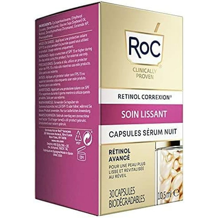 Roc Line Smoothing Advanced Retinol Capsules Sérum de Nuit 30 unités