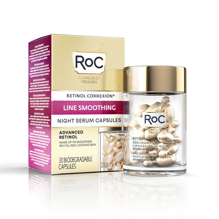 Roc LINE SMOOTHING ADVANCED RETINOL Sérum Nuit Anti-Rides 30 Capsules