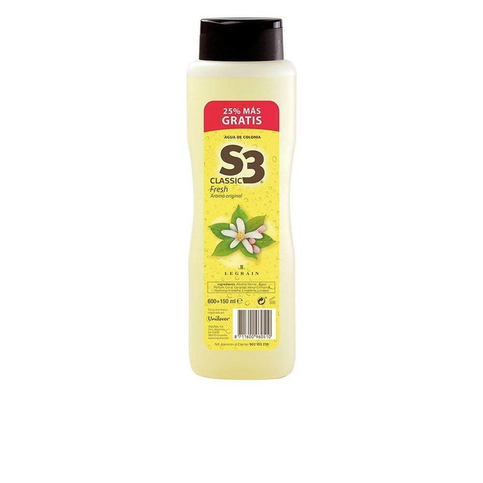 S3 Classic Fresh Eau de Cologne 750 ml