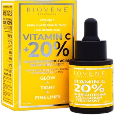 Biovène VITAMIN C +20% Sérum Éclaircissant pour le Visage 30 ml Biovène VITAMIN C +20% Sérum Éclaircissant pour le Visage 30 ml