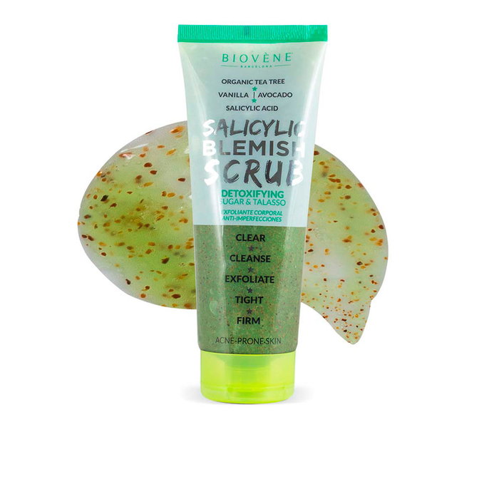 Biovène Salicylic Blemish Scrub Detoxifying Gommage Anti-Imperfections à l'Arbre à Thé Bio 250 ml Biovène Salicylic Blemish Scrub Detoxifying Gommage Anti-Imperfections à l'Arbre à Thé Bio 250 ml
