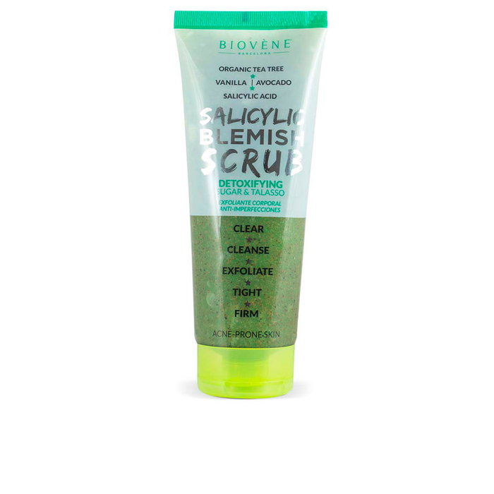 Biovène Salicylic Blemish Scrub Detoxifying Gommage Anti-Imperfections à l'Arbre à Thé Bio 250 ml Biovène Salicylic Blemish Scrub Detoxifying Gommage Anti-Imperfections à l'Arbre à Thé Bio 250 ml