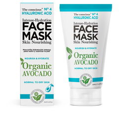The Conscious Masque Visage Hydratation Intense à l'Acide Hyaluronique et à l'Avocat Bio 50 ml