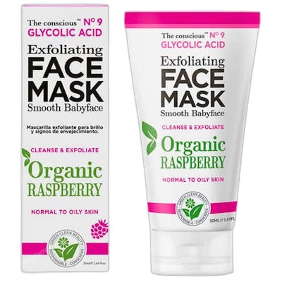 The Conscious™ Masque Exfoliant Facial Glycolic Acid Organic Raspberry 50 ml