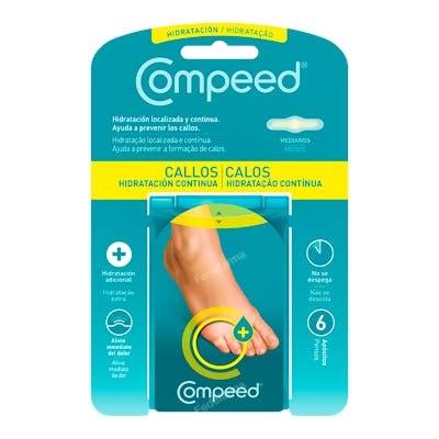 Compeed Callos Hydratation Continue - 6 Pansements pour Callosités
