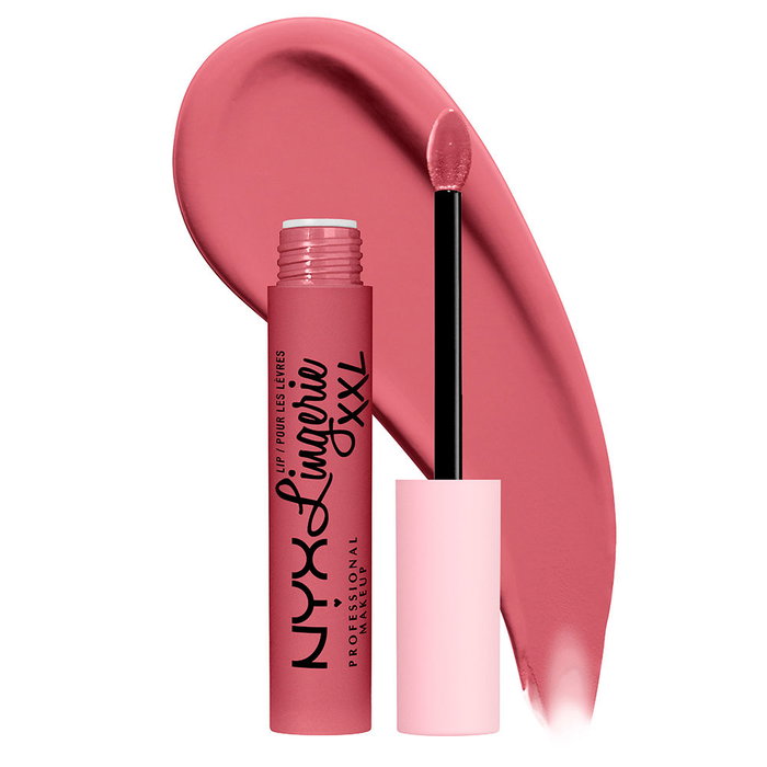 Nyx Professional Make Up Rouge à Lèvres Liquide Lip Lingerie XXL Rose Ultra-Résistant Finition Mate Longue Tenue 16H 32.50g