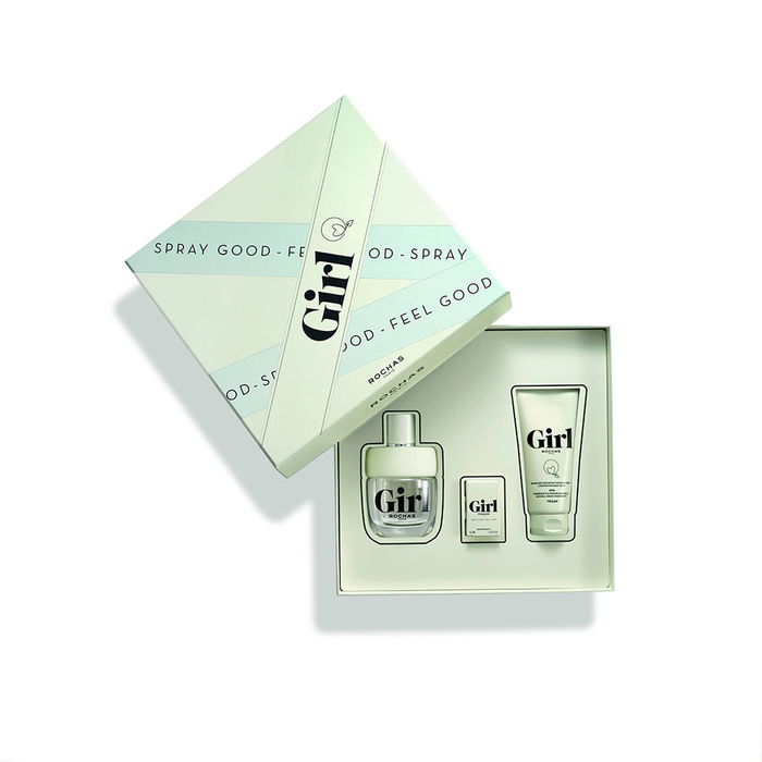 Rochas Fille Lot 3 pcs Eau de Toilette 100ml + Gel Exfoliant 100ml + Eau de Toilette Vaporisateur 4.5ml Floral Boisé Cítrico Femme Rochas Fille Lot 3 pcs Eau de Toilette 100ml + Gel Exfoliant 100ml + Eau de Toilette Vaporisateur 4.5ml Floral Boisé Cítrico Femme