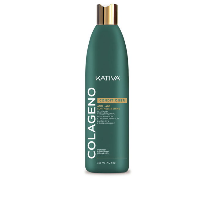 Kativa Après-shampooing au Collagène 355 ml pour Cheveux Fragiles et Abîmés
