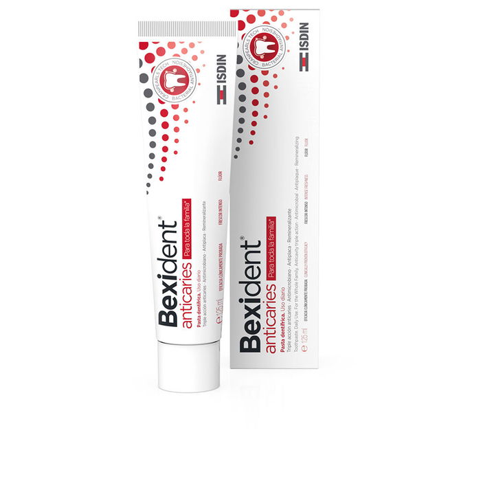 Isdin BEXIDENT ANTICAIRE Dentifrice 125 ml, Protection Caries Renforcée avec Cranpearls Tech et Fluor Isdin BEXIDENT ANTICAIRE Dentifrice 125 ml, Protection Caries Renforcée avec Cranpearls Tech et Fluor