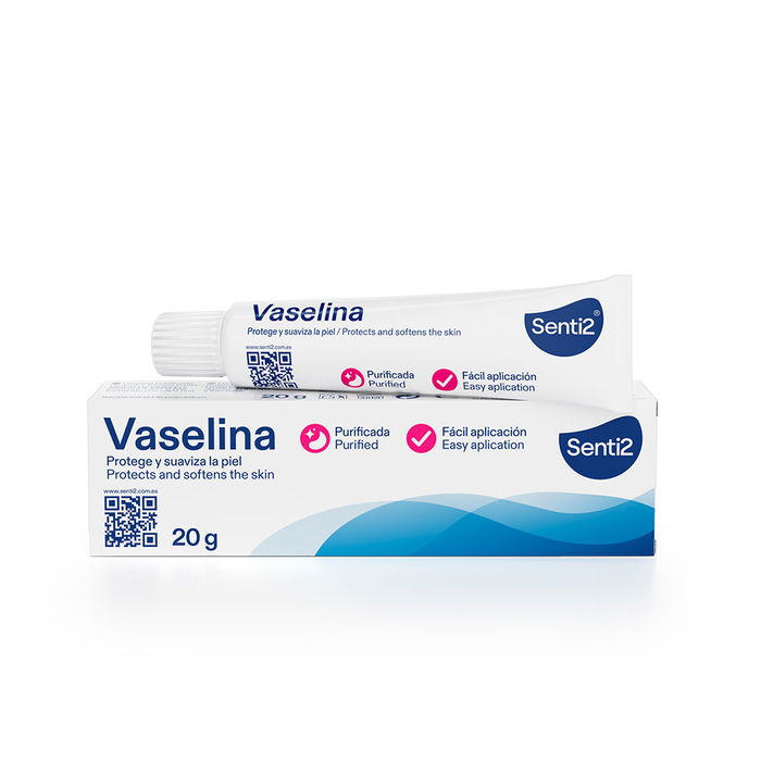 Senti2 Vaseline Purifiante 20g - Adoucit, protège et apaise la peau, idéale pour peaux sèches et irritations.