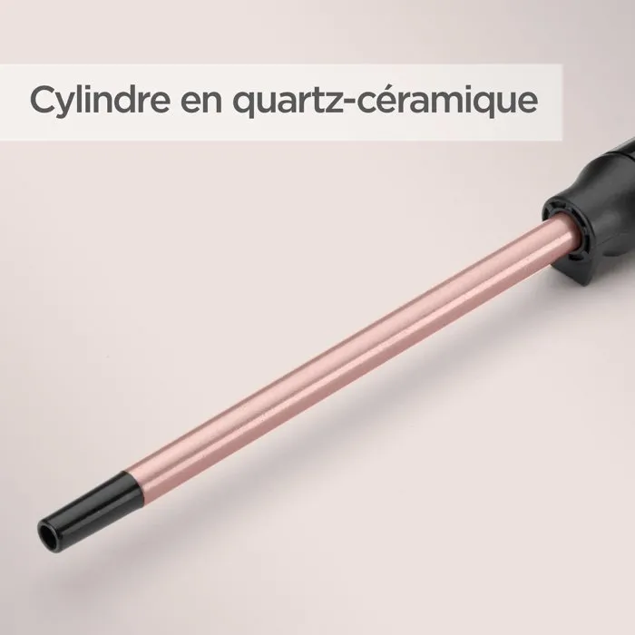 Babyliss C449E Tenacilla Rizadora Profesional 10mm Nano Quartz Ceramic 160-210°C Cable 2.5m Rose