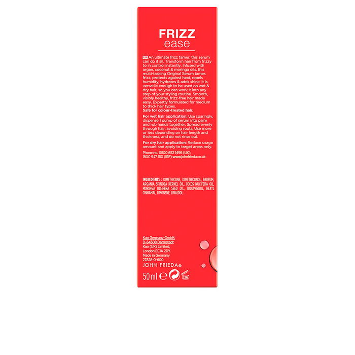 John Frieda Sérum Frizz-Ease Original Tout-en-1 50 ml Contrôle des Frisottis et Brillance