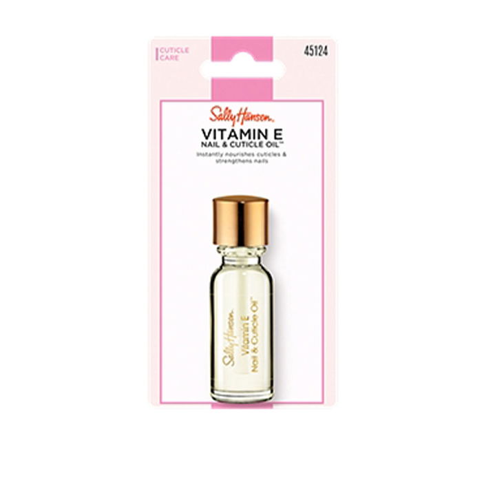 Sally Hansen Huile Vitamine E pour Ongles et Cuticules 13,3 ml Hydratante et Fortifiante