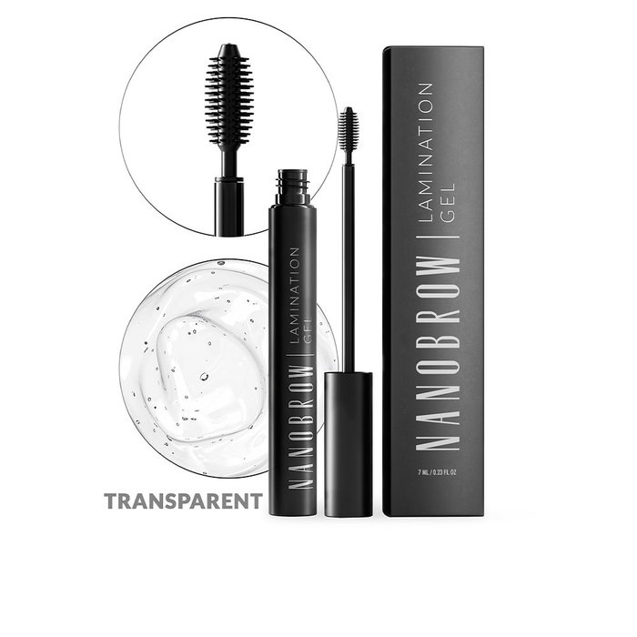 Nanobrow - Gel de Lamination pour Sourcils, Mise en Forme et Tenue Longue Durée, Version Transparente, 7 ml