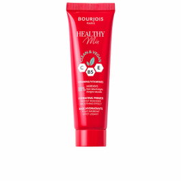 Bourjois Base de Teint Healthy Mix #001 Hydratation 6 Heures - 88% d'Origine Naturelle, Formule Vegan et Légère 30 ml pour Teint Frais