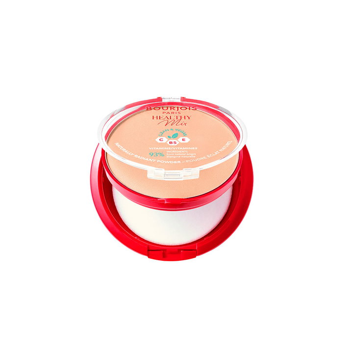 Bourjois Healthy Mix Poudre Naturelle Matifiante #02 Vanille 10 g - Teint Sain & Lumineux, 10h Tenue, Vegan