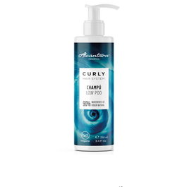 Alcantara CURLY HAIR SYSTEM Shampooing Doux sans Sulfates pour Cheveux Bouclés, Définition des Boucles, Anti-Frisottis, 250 ml