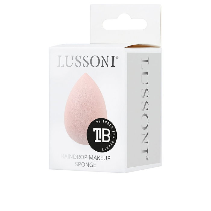 Lussoni RAINDROP Éponge de Maquillage Rose, Pointe Précise, Homogène et Soyeux, Application Fond de Teint et Correcteurs, 1 Pièce