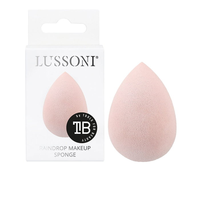 Lussoni RAINDROP Éponge de Maquillage Rose, Pointe Précise, Homogène et Soyeux, Application Fond de Teint et Correcteurs, 1 Pièce