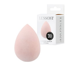 Lussoni RAINDROP Éponge de Maquillage Rose, Pointe Précise, Homogène et Soyeux, Application Fond de Teint et Correcteurs, 1 Pièce