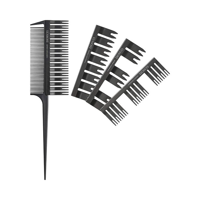 Lussoni Peigne Applicateur avec 4 Têtes Interchangeables, 5 Pièces