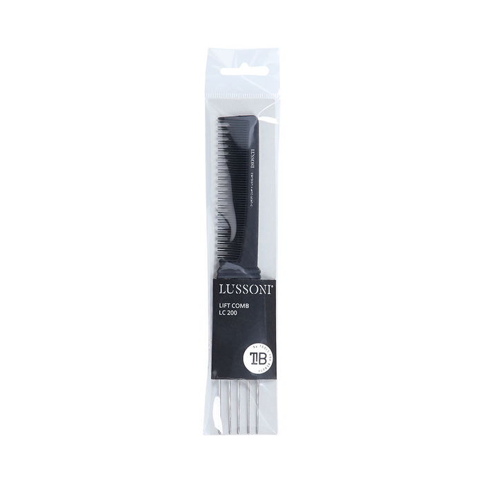 Lussoni Peigne Élevateur #200 pour Crêpage et Volume des Cheveux, Outil de Coiffage Professionnel avec Pince Métal Lussoni Peigne Élevateur #200 pour Crêpage et Volume des Cheveux, Outil de Coiffage Professionnel avec Pince Métal