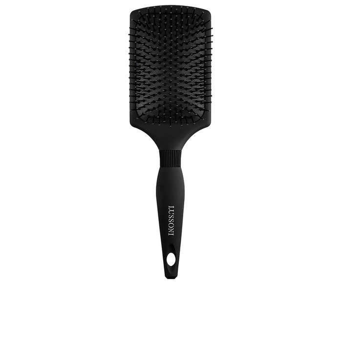 Lussoni Brosse Démêlante Paddle CARE & STYLE pour Tous Types de Cheveux, Coussin d'Air Flexible, Poils en Nylon