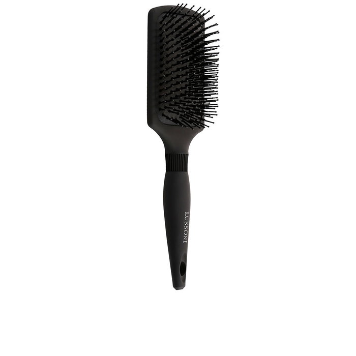 Lussoni Brosse Démêlante Paddle CARE & STYLE pour Tous Types de Cheveux, Coussin d'Air Flexible, Poils en Nylon