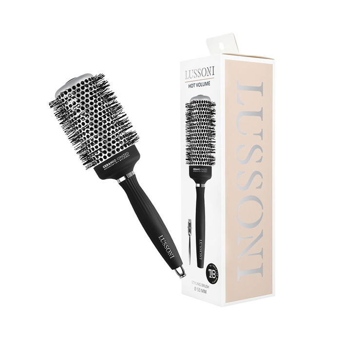 Lussoni Brosse ronde Hot Volume 53 mm céramique ionique antistatique pour femme 1 pièce