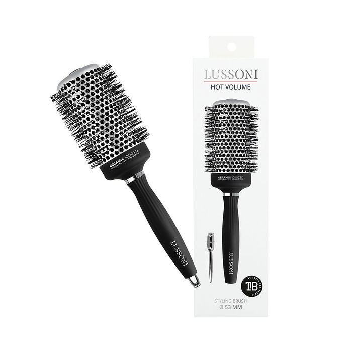 Lussoni Brosse ronde Hot Volume 53 mm céramique ionique antistatique pour femme 1 pièce