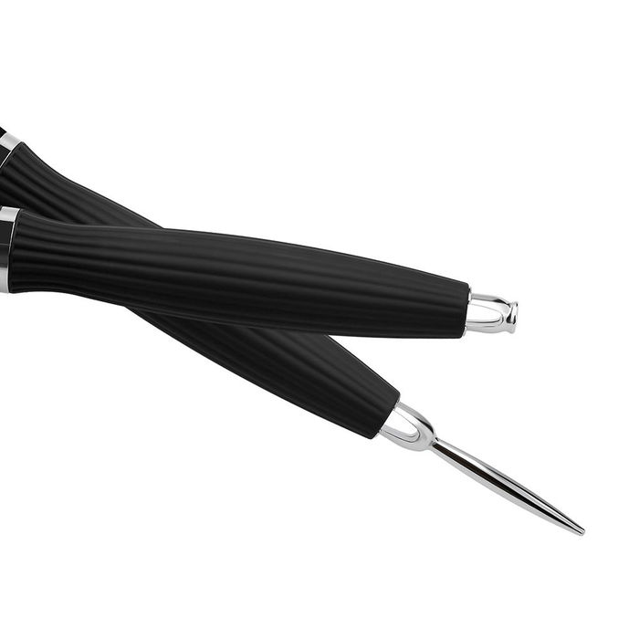 Lussoni Brosse Ronde Céramique Hot Volume 65 mm Poils Nylon Ondulés Antistatique Ionique avec Épingle Détachable