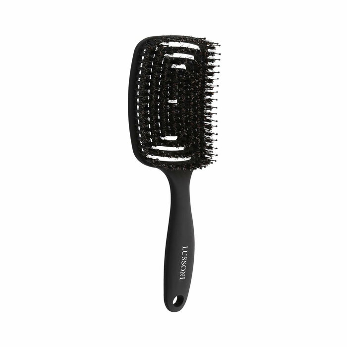 Lussoni Brosse LABYRINTH flexible en poils de sanglier naturel - Large Lussoni Brosse LABYRINTH flexible en poils de sanglier naturel - Large
