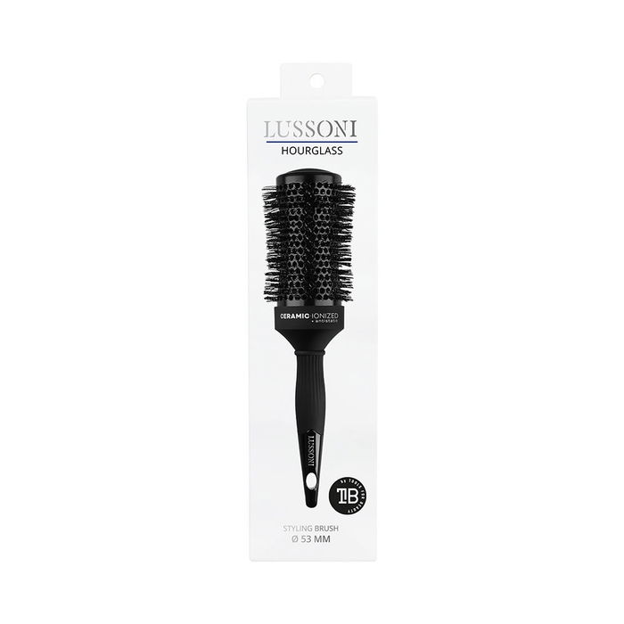 Lussoni Pinceau SABLIER 53mm Brosse Coiffante Femme Ionique Antistatique 1 pièce