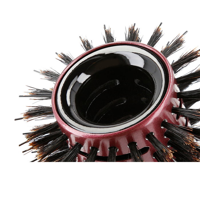 Lussoni Pinceau Brosse Coiffant Ventilation Extrême 50 mm, Corps Céramique et Poils Naturels, avec Épingle Amovible, Femme