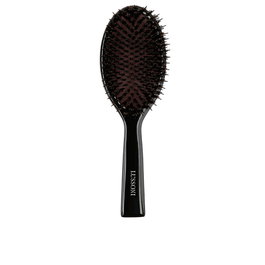 Lussoni Brosse Ovale en Bois Naturel avec Poils de Sanglier et Nylon pour Cheveux