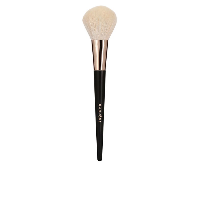 KASHOKI Pinceau à poudre #204 pour application douce, poils en chèvre et taklon pour poudres libres et compactes, cosmétiques minéraux KASHOKI Pinceau à poudre #204 pour application douce, poils en chèvre et taklon pour poudres libres et compactes, cosmétiques minéraux