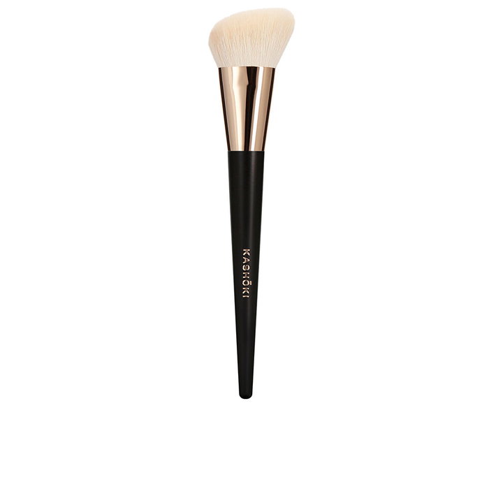 Kashōki Pinceau blush biseauté #304 pour fard à joues et poudre bronzante, poils de chèvre naturel, 1 unité