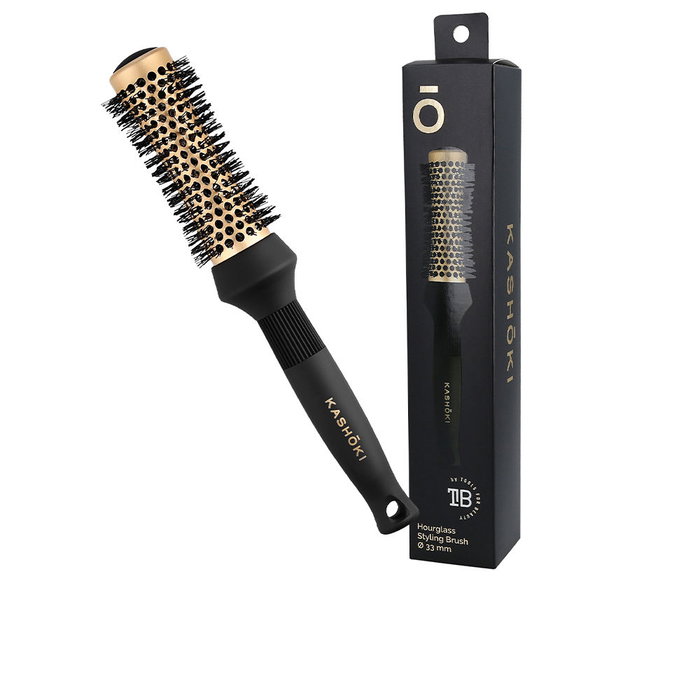 KASHŌKI Pinceau SABLIER #33 mm Céramique Brosse Coiffante Cheveux Longs Antistatique 1 u