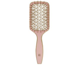 Ilū Brosse Plate Bambou pour Cheveux Courts à Moyens, Démêle et Stimule le Cuir Chevelu